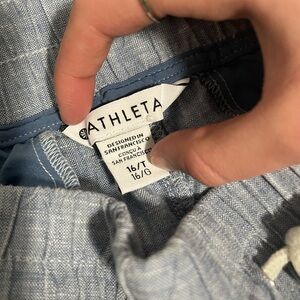 Athleta Light Blue linen pants